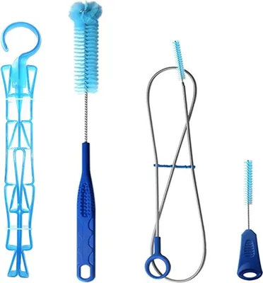 Produktbild von Reinigungsborstelset für Trinkblase - 4-in-1 mit flexibler Schlauchbürste und Zubehör