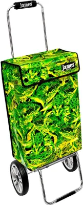 Obrázek produktu pro Nákupní vozík James - FROGGY - robustní nákupní vozík s individuálním designem - jednobarevný: zelený v provedení: Chrome19
