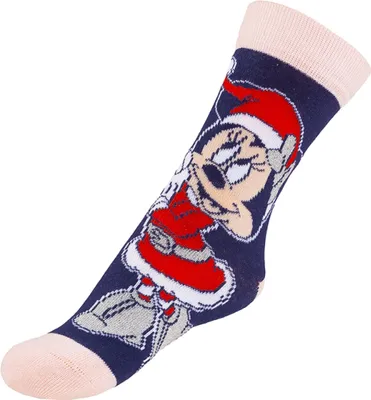 Zdjęcie produktu dla Skarpety dziecięce Minnie 2 - 31-34 - Ciemnoniebieskie, czerwone, srebrne