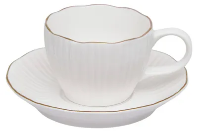 Produktbild von Tasse „daphné“, 130 ml, weiß  - Atmosphera créateur d'intérieur