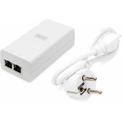 Produktbild von DIGITUS Gigabit Ethernet PoE Injektor 802.3af 15,4W weiß