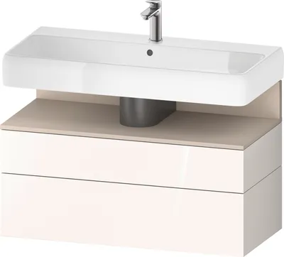 Produktbild von DURAVIT QA4395083220000 QTG WTU WH Ek. 990x470x590 Wß Hgl. H