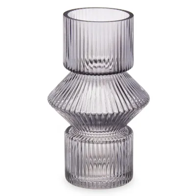 Produktbild von Vase aus geriffeltem Glas, 9,5 x 16,5 cm