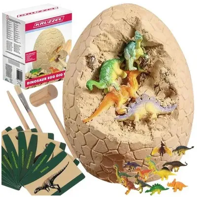 Produktbild von Kruzzel 24981 Set für kleine Archäologen – Dinosauriereier