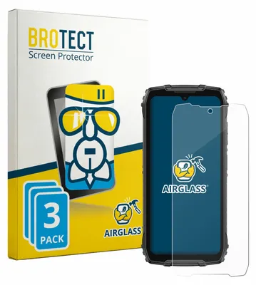 Produktbild von 3x BROTECT Schutzglas für Ulefone RugKing 4 Pro Schutzfolie Panzer Folie Glas Display Schutz klar
