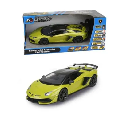 Obrázok produktu pre Lamborghini 1:14 2.4G oficiálne licencované auto na diaľkové ovládanie, 2,4 GHz diaľkové ovládanie, pre deti od 6 rokov, neónovo zelené