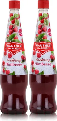 Produktbild von Mautner Getränkesirup Himbeere 0,7L - Softdrink, Cocktails (2er Pack)