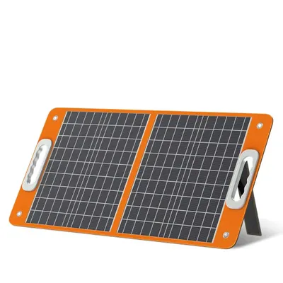 Produktbild von FF FlashFish TSP18V60W Faltbares Solarpanel, Tragbares Solarladegerät mit DC-Ausgang & USB-C QC3.0 für Handys, Tablets, Camping, Van und Wohnmobil