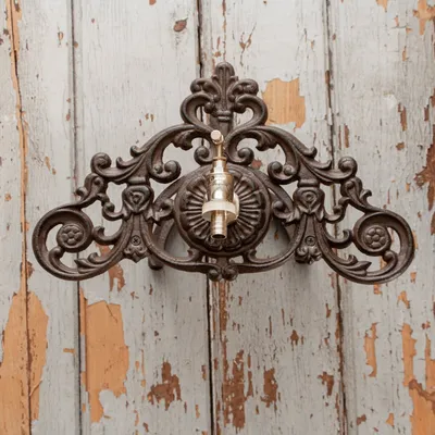 Produktbild von Schlauchhalter, braun, Wasserhahn | Eisen, braun | H21,5xB36,0cm