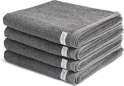 Produktbild von Ross Selection 4 X Handtuch im Set Frottee aus Bio Baumwolle 540 g/m², Weich saugstark und schnell trocknend, Gewebte Bordüre in vielen Farben
