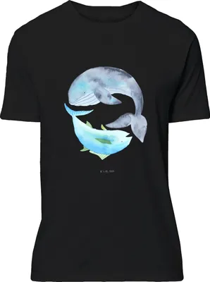 Produktbild von Mr. & Mrs. Panda S T-Shirt Walfisch Thunfisch - Schwarz - Geschenk, Spruch Lustig, Shirt, Wal, Tshirt, Tunfisch, Des Tages, Witz, Wahl, oberteil, Lustiges