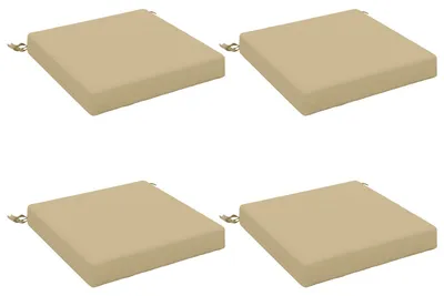 Productafbeelding van 4-delige zitkussenset SOEST, 4 stuks, 100% polyester, beige