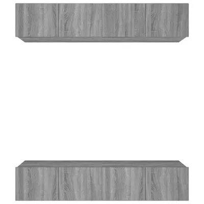 Produktbild von vidaXL TV-Schränke 4 Stk. Grau Sonoma 80x30x30 cm Holzwerkstoff