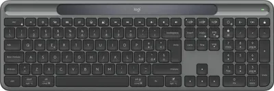 Produktbild von Logitech Signature Slim Solar+ K980, Volle Größe (100%), Kabellos, RF Wireless + Bluetooth, QWERTY, Graphit
