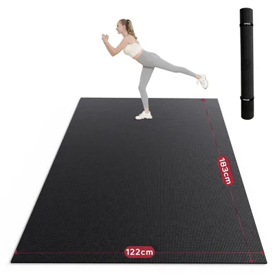 Productafbeelding van Yogamat XXL, Extra Breed, Sportmat, Fitnessmat, Antislip, 183x122/213x152/244x183/274x183/305x183/366x183x0,8cmDik