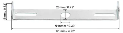 Produktbild von 2 Satz Deckenleuchte Platte Kit 120x20x16mm Beleuchtung K?rper Montagehalterung fš¹r Haus Bš¹ro Kronleuchter