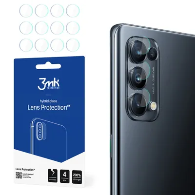 Produktbild von 3mk Hybridglas Lens Protection für Oppo Reno 5 Pro+ 5G Kamera Objektiv Kameralinse 0,16mm 6H (4 Stück)