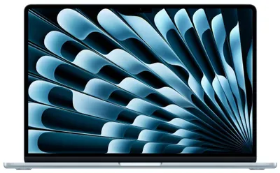 Image de Apple MacBook Air 15 pouces (2026) / M5 / Écran 15,3 pouces / Processeur 10 cœurs / Processeur graphique 10 cœurs / 24 Go de RAM / SSD de 1 To / Couleur bleu ciel