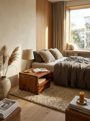 Produktbild von Nachttisch MUMBAI Massiv-Holz Sheesham Nacht-Kommode 30 cm 1 Schublade Ablage Nachtschrank Landhaus-Stil Echt-Holz