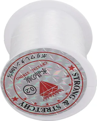 Image de Saluaqui Clear Nylon String Cord 0,2 Mm f��r Aquarium paysagisme et la fabrication de bijoux - 142yd Clear Nylon -Fils pour�� Bracelet et projets d'artisanat