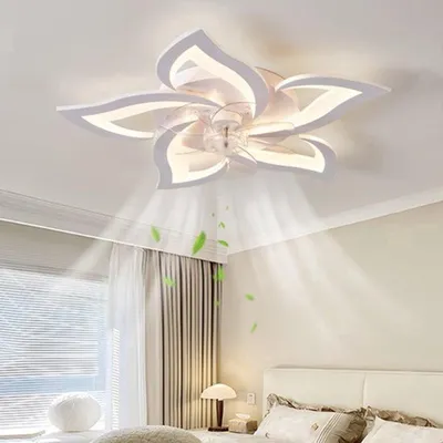 Immagine prodotto di Ventilatore a soffitto bianco - Con controllo tramite app - Luce regolabile con 3 tonalità - Funzione timer