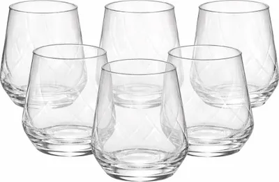 Produktbild von KROSNO Splendor Lumi Trinkgläser – 6er-Set – 400 ml – Transparentes Glas – s Design