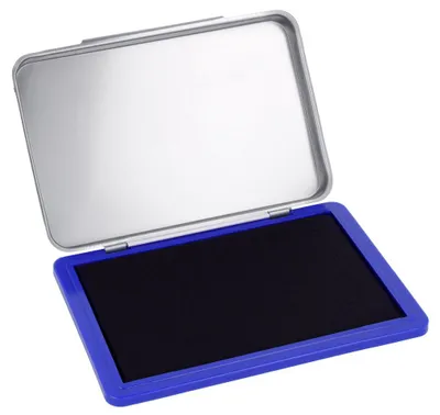 Produktbild von WESTCOTT E-744400 00, WESTCOTT Stempelkissen, blau, 7 x 11 cm, 1 Stück.