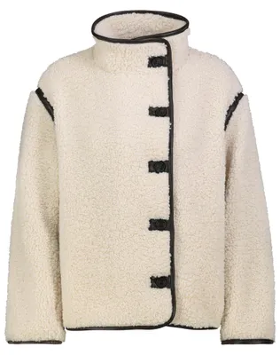 Produktbild von Sublevel Teddyjacke Knopfverschluss Unifarben Modisches Design Größe: M