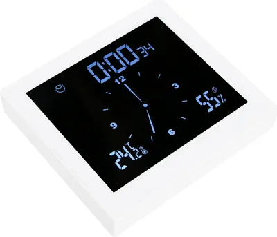 Produktbild von TS-WP10 Duschuhr Innovative Zeitschaltuhr Wasserdichtes Thermometer Hygrometer Badezimmerzubehör (Weiß)