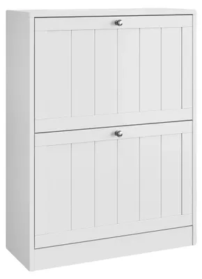 Obrázek produktu pro Skříňka na boty, úsporný design, elegantní úložné řešení, bílá barva