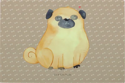 Produktbild von Mr. & Mrs. Panda Schneidebrett Glas Mops - Hundeglück - Geschenk, Hund, Sprüche, schneidbrett, Schneidplatte, Aus, Hackbrett, Schneideplatte, Küchenbrett, Knuffig, Liebe
