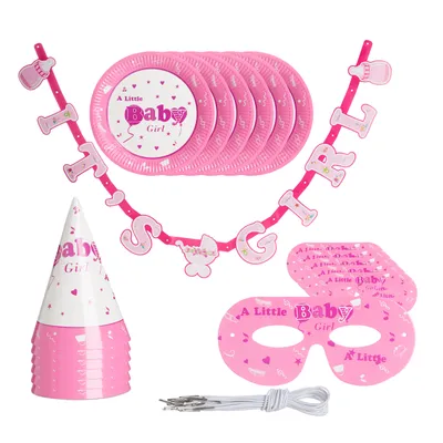 Produktbild von relaxdays Babyparty Deko Set 19-teilig