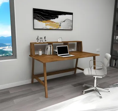 Immagine prodotto di Robusto tavolo marrone Scrivanie in stile country Mobili da ufficio