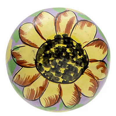 Produktbild von Clayre & Eef Türknauf Ø 4 cm Violett Holz Blume
