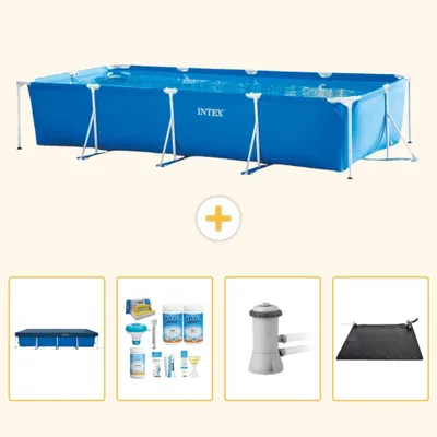 Zdjęcie produktu dla Prostokątny basen stelażowy - 450x220x84 cm - 5-elementowy - SCB4