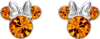 Image de Boucles d'oreilles Minnie Mouse orange, taille unique, Disney Jewelry