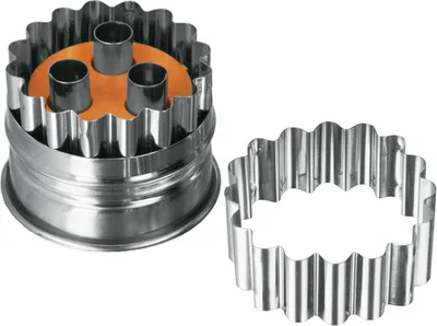 Produktbild von METALTEX 252372010 Linzer-Ausstecher 3-LOCH / Ausstechform / Plätzchenform