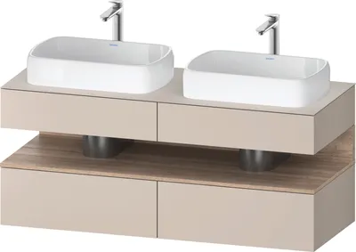 Produktbild von DURAVIT QA4767055910010 QAT KWTU WH Eck 1400x550x600 Tp. Mt.