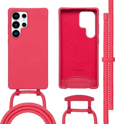 Produktbild von imoshion Color Backcover mit abnehmbarem Handykette und MagSafe Samsung Galaxy S25 Ultra - Red Raspberry