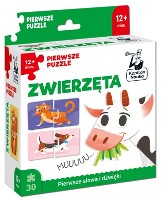 Obrázek produktu pro Kapitan Nauka Puzzle Zwierzęta Pierwsze puzzle