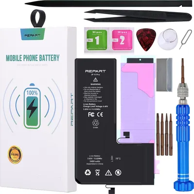Immagine prodotto di Batteria REPART per Apple iPhone 11 Pro da 3400 mAh - Batteria di ricambio al litio per cellulare e smartphone - Riparazione