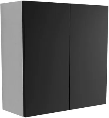 Zdjęcie produktu dla szafka łazienkowa wisząca 60 do łazienki biały mat czarny mat 60x60