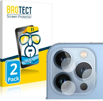 Produktbild von 2x Für Apple iPhone 13 Pro Max (NUR Kameraschutz) Schutzfolie BROTECT Displayschutz Display Schutz Folie Klar Transparent