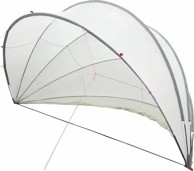 Obrázek produktu pro vidaXL Kryt bazénu 500 x 500 x 236 cm, polyester 185T sPolyuretanpovrchovou úpravou