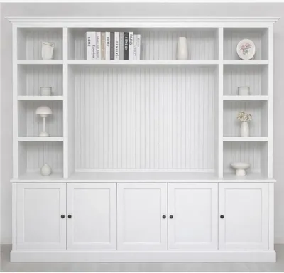 Produktbild von Casa Padrino Landhausstil Bücherschrank Weiß 254 cm - Landhausstil Möbel