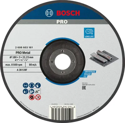 Produktbild von PRO Metal Trennscheibe, 180 x 3 x 22.23 mm, gekröpft