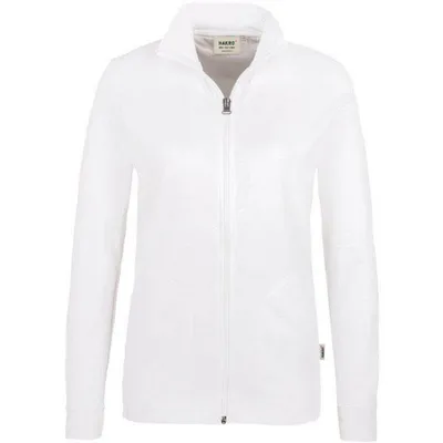 Produktbild von HAKRO Interlock Sweatjacke Damen #227 Gr. M weiß