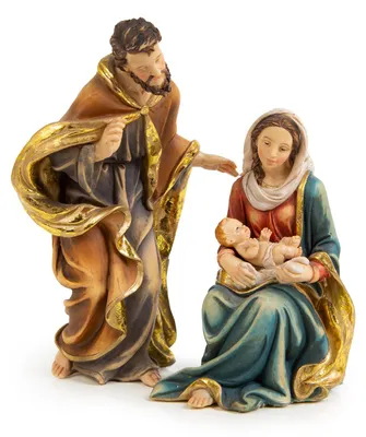 Produktbild von Heilige Familie Weihnachtskrippe - Maria Josef Jesukind Krippe 18 cm