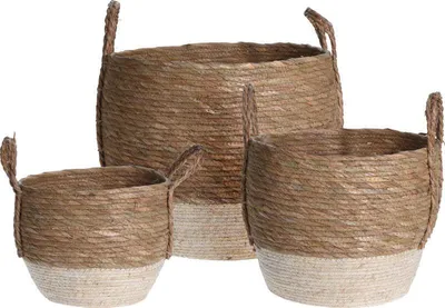 Produktbild von Blumentopfhüllen 3er Set gestrickt SIENA