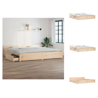 Produktbild von vidaXL Bett mit Schubladen 200x200 cm - Betten & Bettgestelle